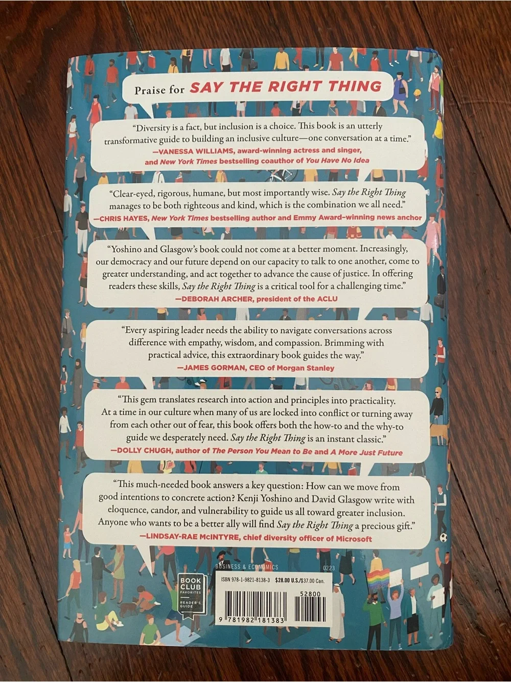 Say The Right Thing by Kenji Yoshino & David Glasgow Hardcover